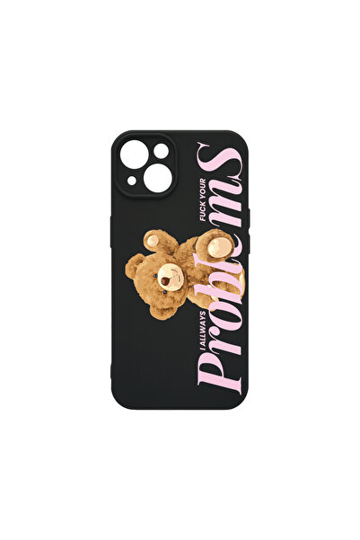 bestcase Carcasă premium din silicon pentru Apple iPhone 14, Teddy Bear - Problemele tale, PB 1462