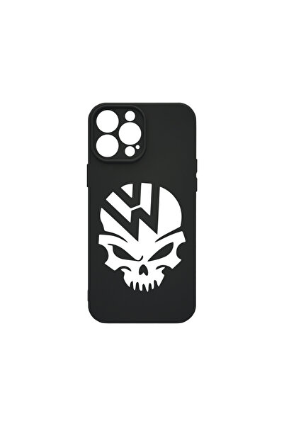 bestcase Carcasă premium din silicon pentru Apple iPhone 15 Pro Max, VW Skull...