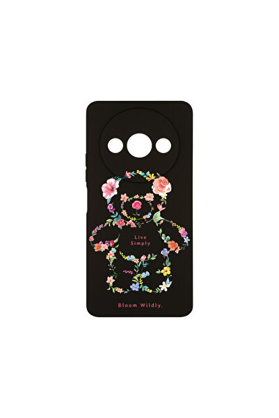 bestcase Husă premium din silicon pentru Xiaomi Redmi A3, Teddy Bear Live Sim...