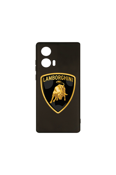 bestcase Husă premium din silicon pentru Motorola Moto G04, logo Lamborghini,...