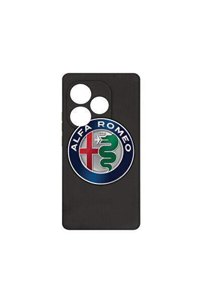 bestcase Θήκη σιλικόνης Premium για Realme GT 6, λογότυπο Alfa Romeo, PB 1755