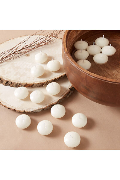 Lifestyle مجموعة شموع عائمة صلبة غير معطرة، مكونة من 18 قطعة