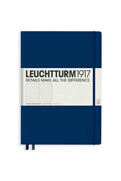 Leuchtturm 1917 Notebook Master Classic A4+ Hardcover 235 Pages Dotted Navy