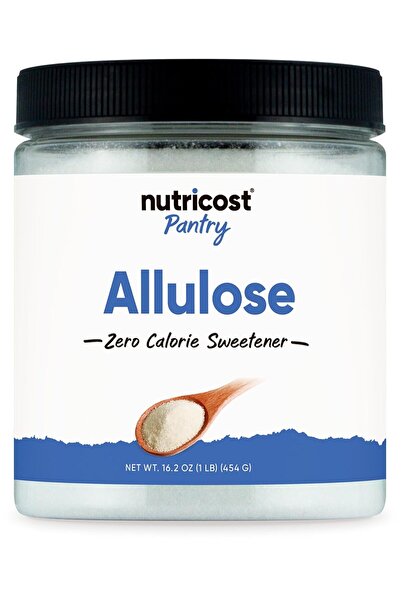 Nutricost مُحلي الألولوز (1 رطل) - سكر كيتو، 0 سعر حراري، منخفض الكربوهيدرات،...
