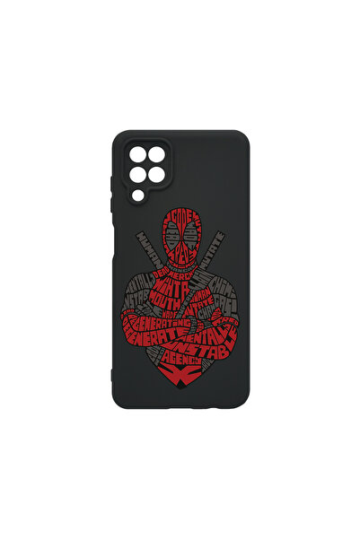 bestcase Carcasă premium din silicon pentru Samsung Galaxy A12 / Galaxy M12, Calligraphy Dead Red, PB 1520