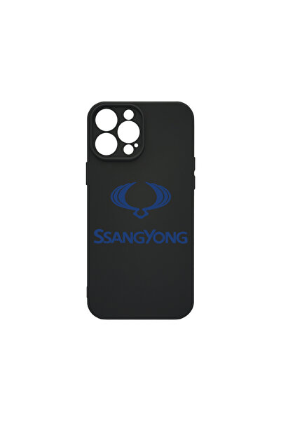 bestcase Husă premium din silicon pentru Apple iPhone 13 Pro, logo SsangYong,...