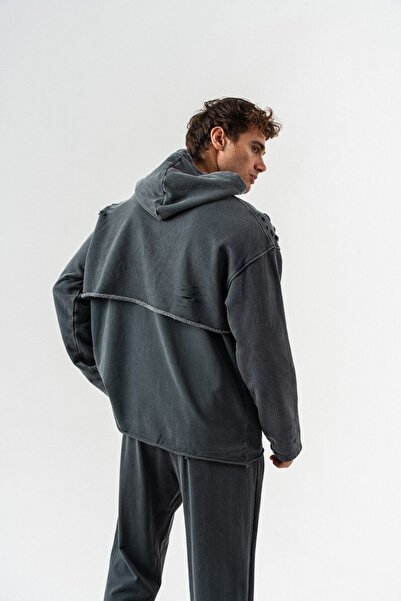 go gang own Φούτερ με κουκούλα με λεπτομέρεια κοπής Grindhouse