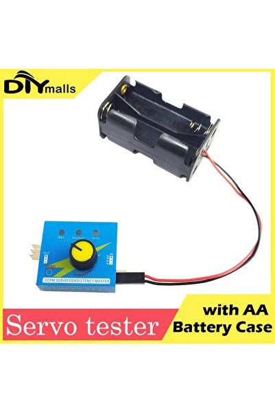 Choice Servo Tester 3CH Digital ESC Speed Controller Checker CCPM Servo Consistency Master + 4 Cell AA B...