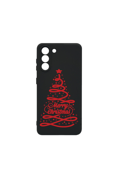 bestcase Carcasă premium din silicon pentru Samsung Galaxy S21, Brad de Crăci...