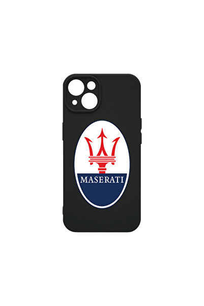 bestcase Husă premium din silicon pentru Apple iPhone 13 Mini, logo Maserati,...