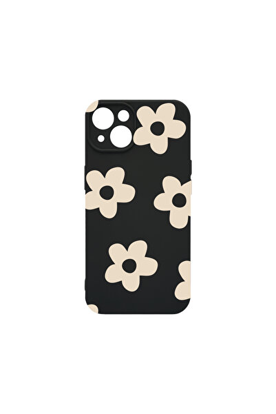 bestcase Carcasă premium din silicon pentru Apple iPhone 13 Mini, Retro Daisy...