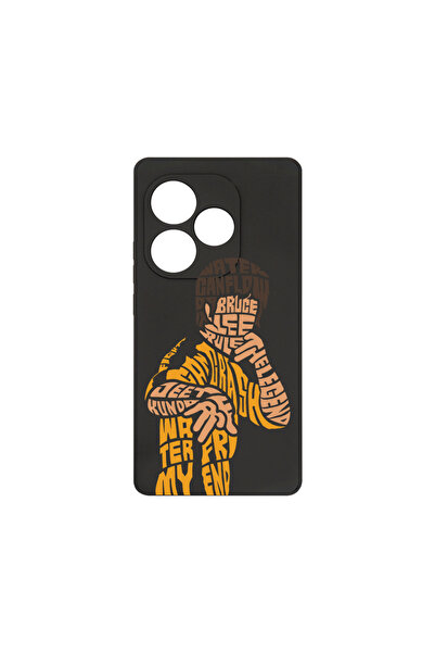 bestcase Carcasă premium din silicon pentru Realme GT 6, caligrafie Bruce Lee...