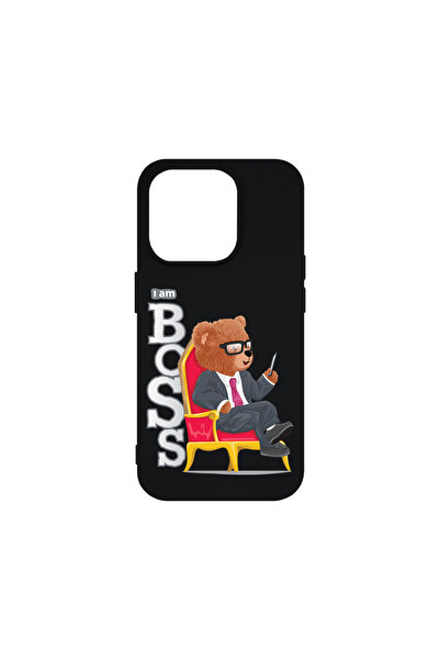 bestcase Θήκη σιλικόνης Premium για Apple iPhone 15 Pro, Αρκουδάκι - I'm Boss...