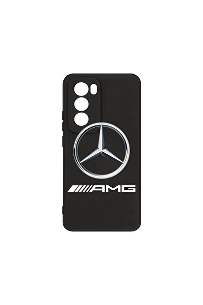 bestcase Husă premium din silicon pentru Oppo Reno12 Pro, logo Mercedes-Benz ...