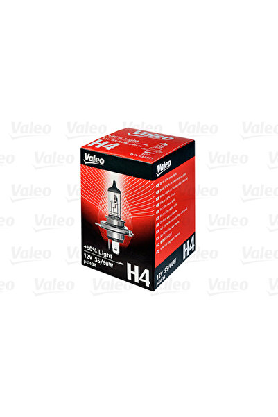 VALEO Bec H4 12V 60/55W P43t-38 +50% Lumina