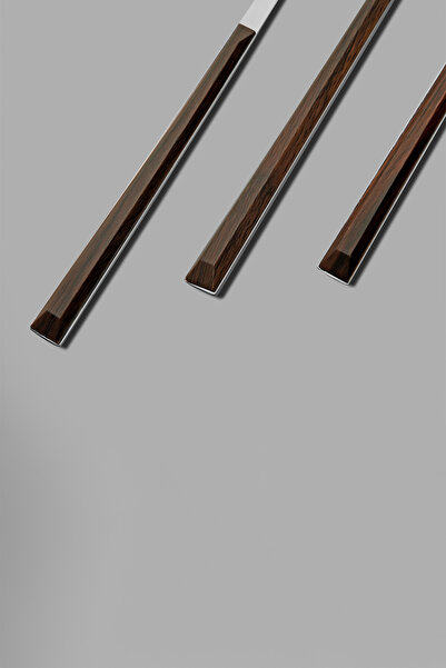 Nehir Viola Ahşap 6 Kişilik Desenli 30 Parça Kutulu Çatal Kaşık Bıçak Takımı