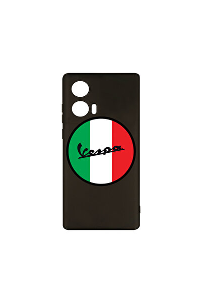 bestcase Husă premium din silicon pentru Motorola Moto G04, logo Vespa, PB 1708