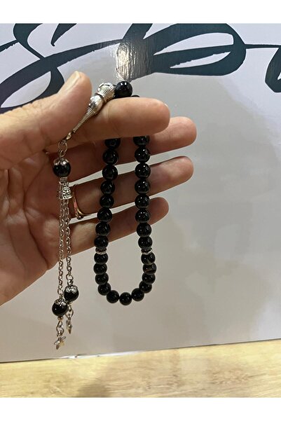 KUKAYLA مسبحة من حجر العقيق الأسود