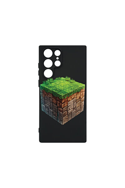 bestcase Carcasă premium din silicon pentru Samsung Galaxy S22 Ultra, Minecra...