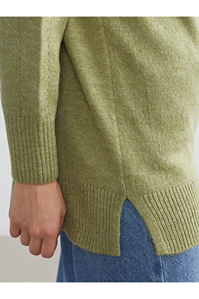 LC Waikiki Lcw Modest Crew Neck Oversize Women's Knitwear Tunic