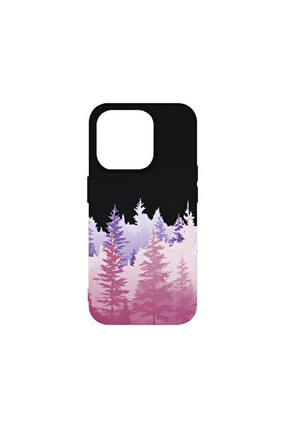 bestcase Θήκη σιλικόνης Premium για Apple iPhone 15 Pro, Πρωινά φώτα στο δάσο...