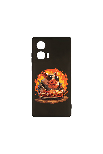 bestcase Husă premium din silicon pentru Motorola Moto G04, Pig's Life, PB 1491