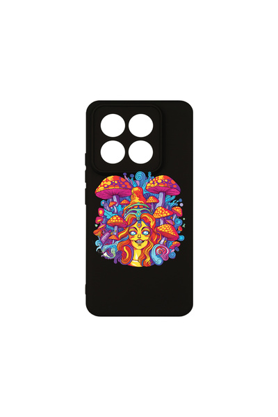 bestcase Husă premium din silicon pentru Xiaomi 14 Pro, Dream Colors Mushroom...
