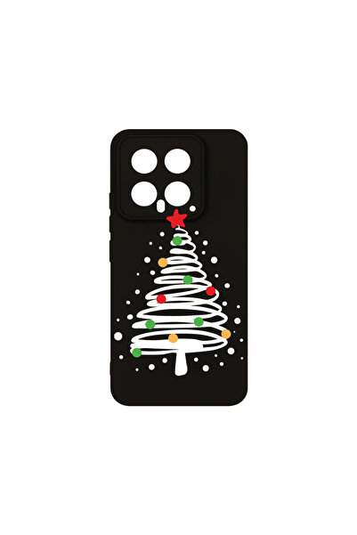 bestcase Husă premium din silicon pentru Xiaomi 14, Brad de Crăciun, PB 1608