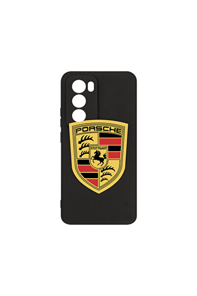 bestcase Премиум силиконов калъф за Oppo Reno12, лого Porsche, PB 1722