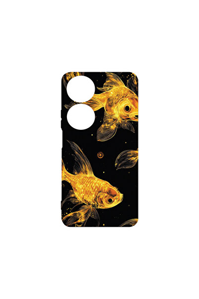 bestcase Carcasă premium din silicon pentru Honor X7b, Gold Fishes, PB 1464