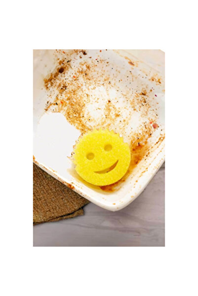 URZ GRUP Smiley Face Dish Sponge Set of 2