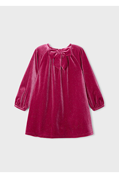 MAYORAL Girl's Glitter Velvet Dress 4923