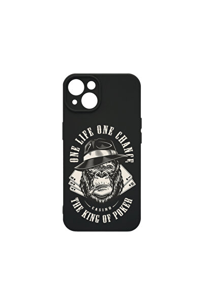bestcase Carcasă premium din silicon pentru Apple iPhone 15, King Mafia Monke...