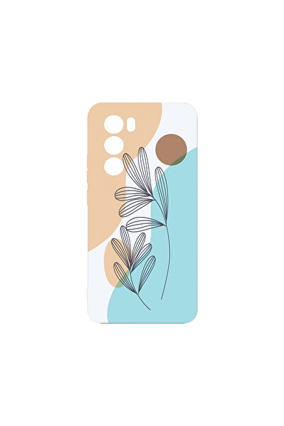 bestcase Carcasă premium din silicon pentru Oppo Reno12, floare abstractă, PB...