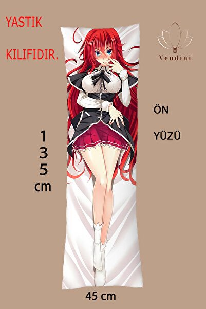 Vendini Çift Yönü Baskılı -Rias Gremory _ High School Sarılma Yastığı Kılıfı ...