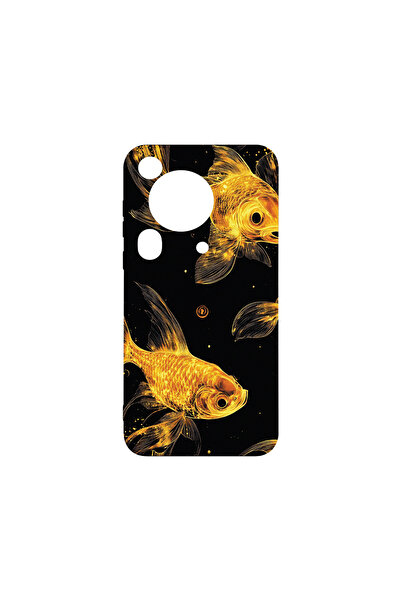 bestcase Husă premium din silicon pentru Huawei Pura 70 Ultra, Peștișori auri...