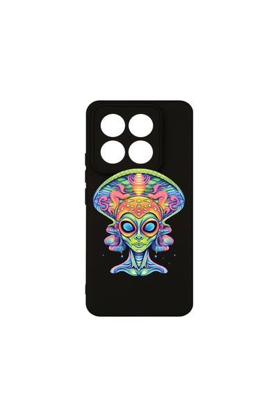 bestcase Husă premium din silicon pentru Xiaomi 14 Pro, Dream Colors Alien, P...