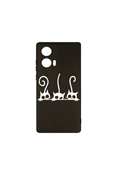 bestcase Husă premium din silicon pentru Motorola Moto G04, Cats, PB 1667