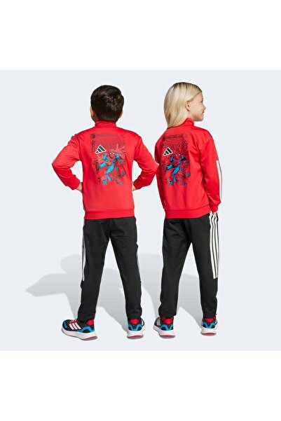 adidas LK MRVL SM TS Çocuk Kırmızı Eşofman Takımı JM0809