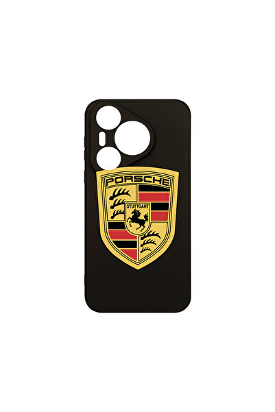 bestcase Husă premium din silicon pentru Huawei Pura 70 Pro, logo Porsche, PB...