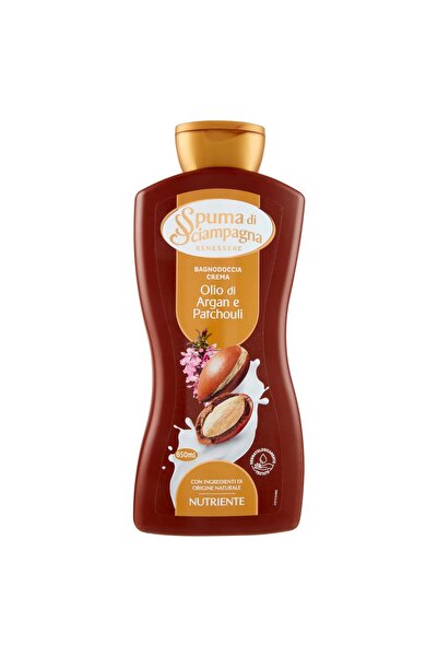 Spuma di Sciampagna Gel de duș hrănitor cu argan și paciuli, spumă de șampani...