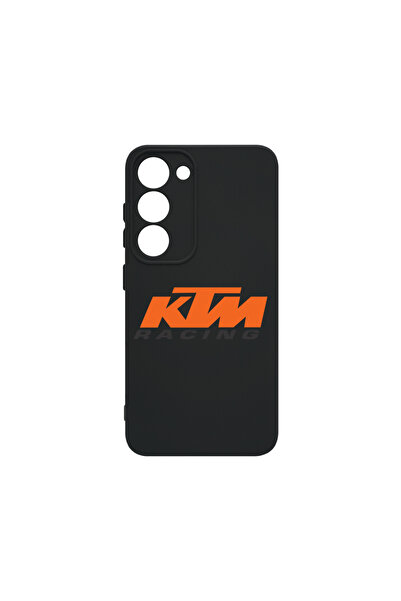 bestcase Carcasă premium din silicon pentru Samsung Galaxy S23, logo KTM Raci...