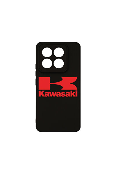 bestcase Husă premium din silicon pentru Xiaomi 14 Pro, logo Kawasaki, PB 1738