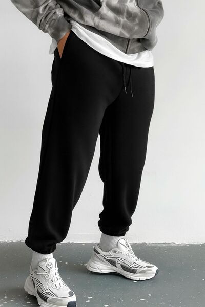 NkyÜniforma Men's Black Basic Jogger Sweatpants