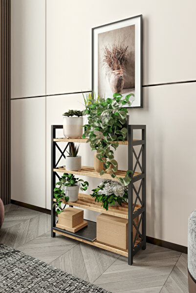 İnter Home DEKORATİ SAKSILIK ÇİÇEKLİK 4 KATLI