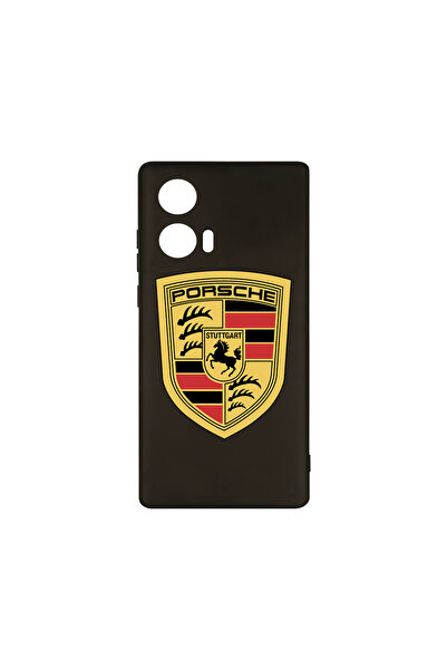 bestcase Husă premium din silicon pentru Motorola Moto G04, logo Porsche, PB ...