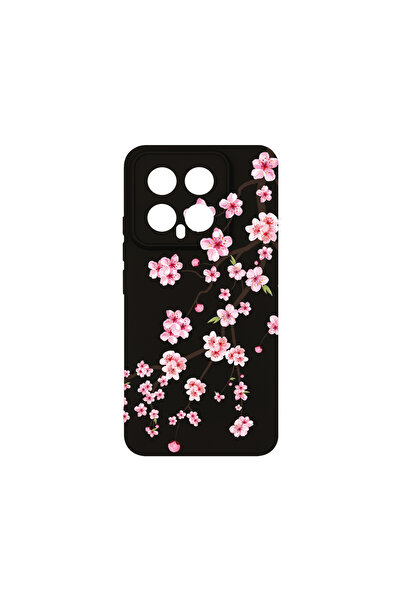 bestcase Husă premium din silicon pentru Xiaomi 14, cireș japonez, PB 1475