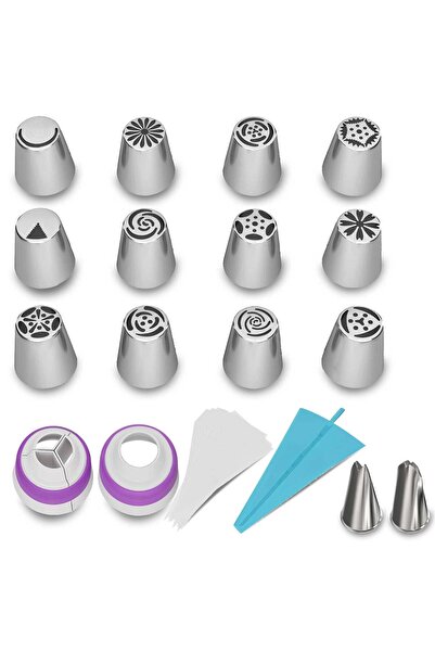 Onuvio Set de 27 de piese, duze rusești pentru decorarea torturilor, duze, ad...