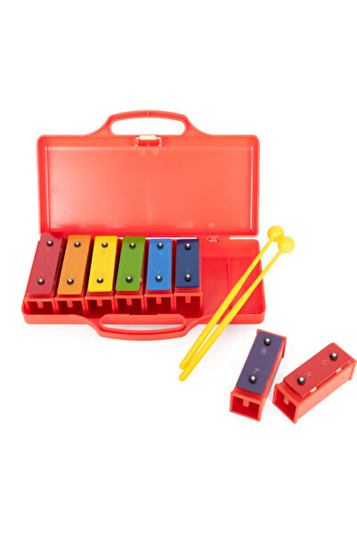 MegArya 8-Note Chime Bars – Colorful, tuned percussion set for kids and beginners.