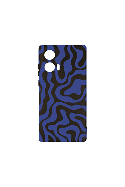 bestcase Husă premium din silicon pentru Motorola Edge 50 Fusion, linie abstr...